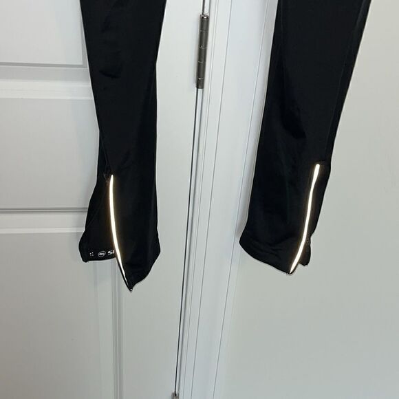 Spooned reflective Black padded Cycle stretch pants Leggings size M men’s - Picture 4 of 6